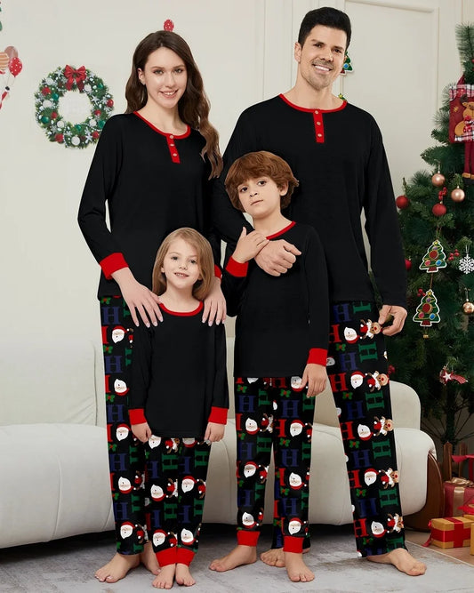 2025 Christmas Matching Pajamas - Santa Family Set (Adults, Kids, Baby, Dog)