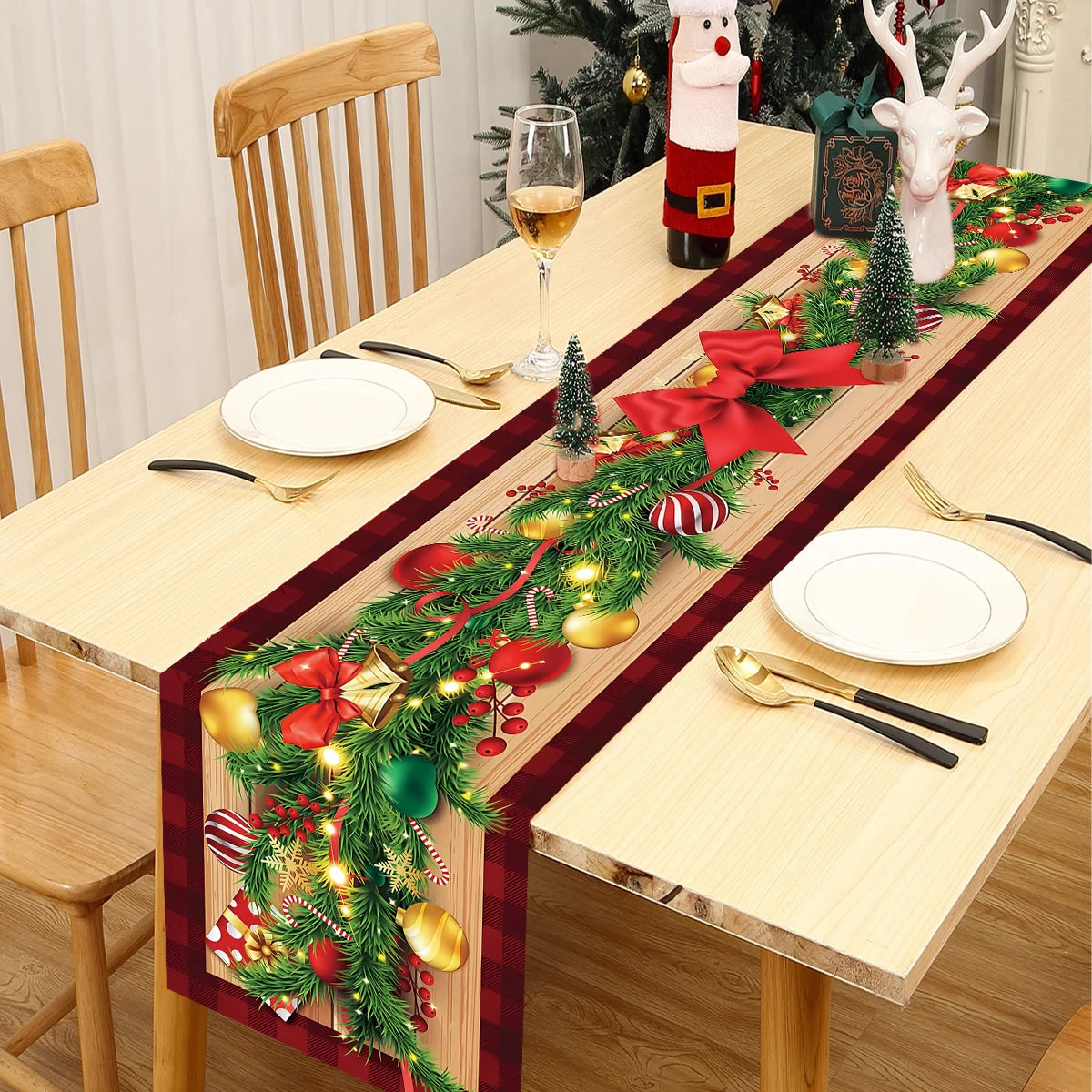 Christmas Table Runner – Merry Xmas Home & Party Decor 2024