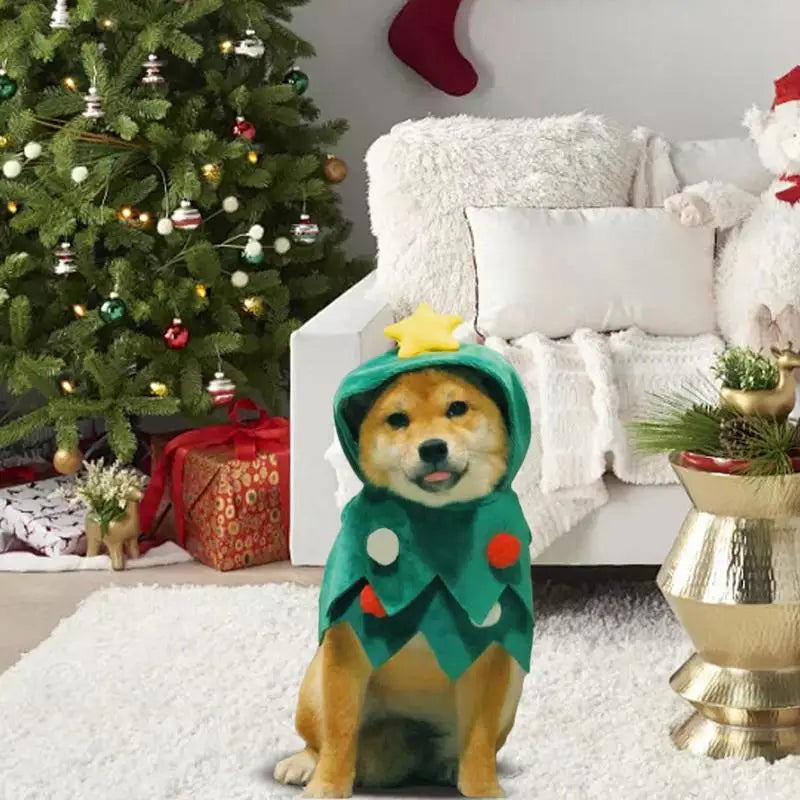 Christmas Pet Hoodie - Winter Outfit for Dogs & Cats