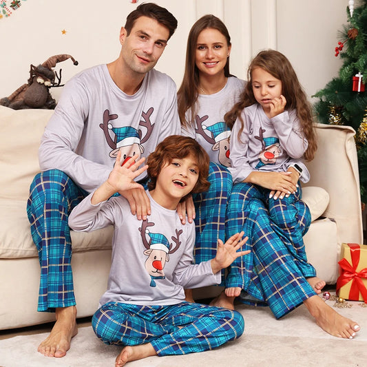 Holiday Family Pajama Set – Matching Deer Print for Adults, Kids & Pets