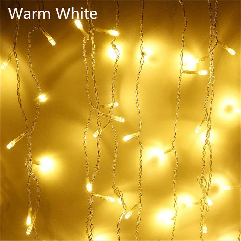 Outdoor 5M LED Waterfall Lights – Christmas & Party Decoration