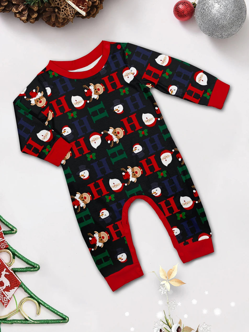 2025 Christmas Matching Pajamas - Santa Family Set (Adults, Kids, Baby, Dog)