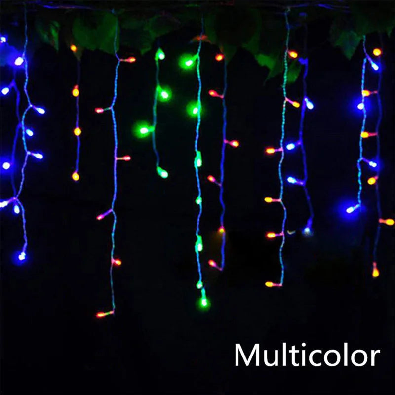 Outdoor 5M LED Waterfall Lights – Christmas & Party Decoration