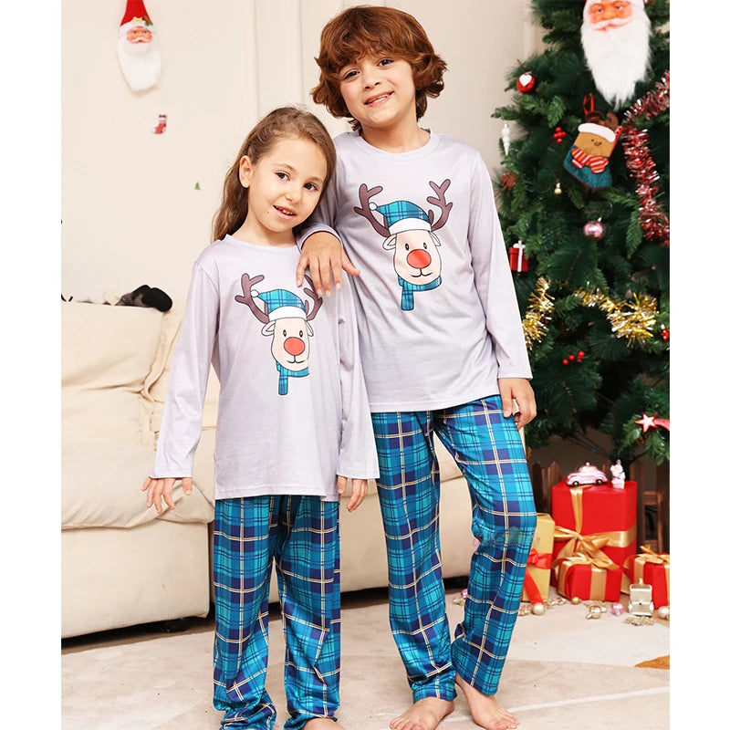 Holiday Family Pajama Set – Matching Deer Print for Adults, Kids & Pets