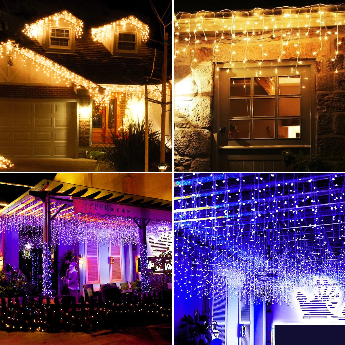 5M LED Christmas Drop Lights – Outdoor Garland & Curtain Icicle