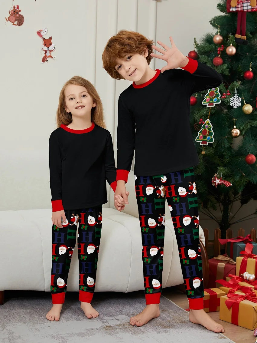 2025 Christmas Matching Pajamas - Santa Family Set (Adults, Kids, Baby, Dog)