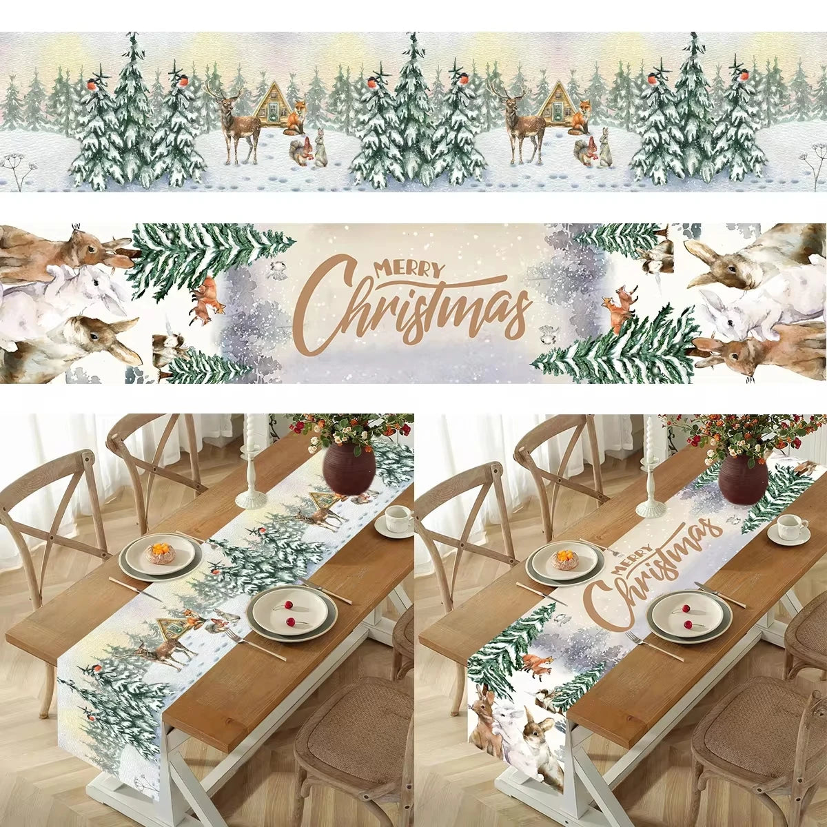 Christmas Table Runner – Merry Xmas Home & Party Decor 2024