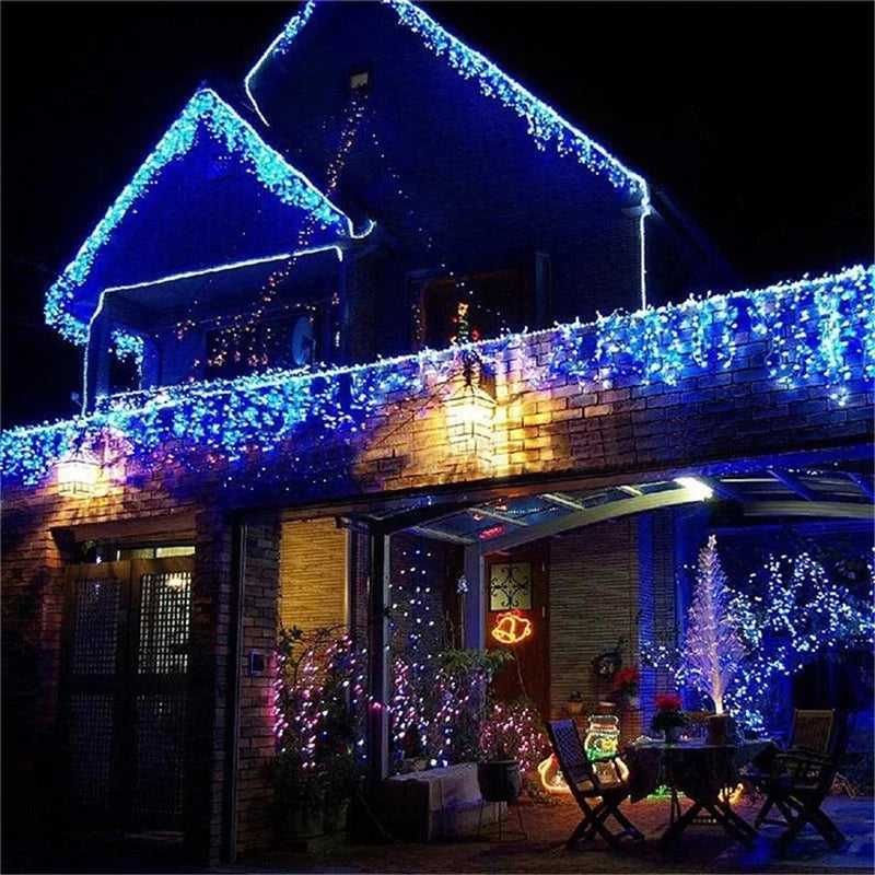 Outdoor 5M LED Waterfall Lights – Christmas & Party Decoration