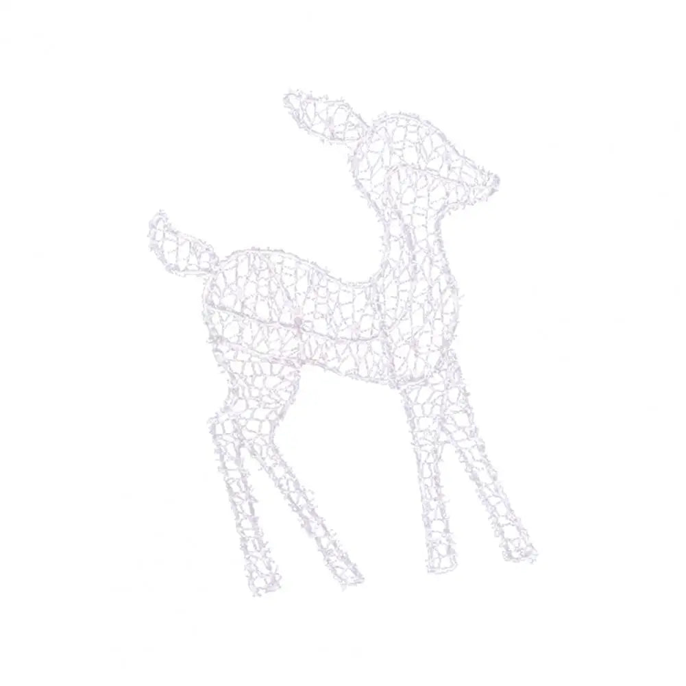 Glowing Metal Reindeer Set – LED Christmas Deer Decorations