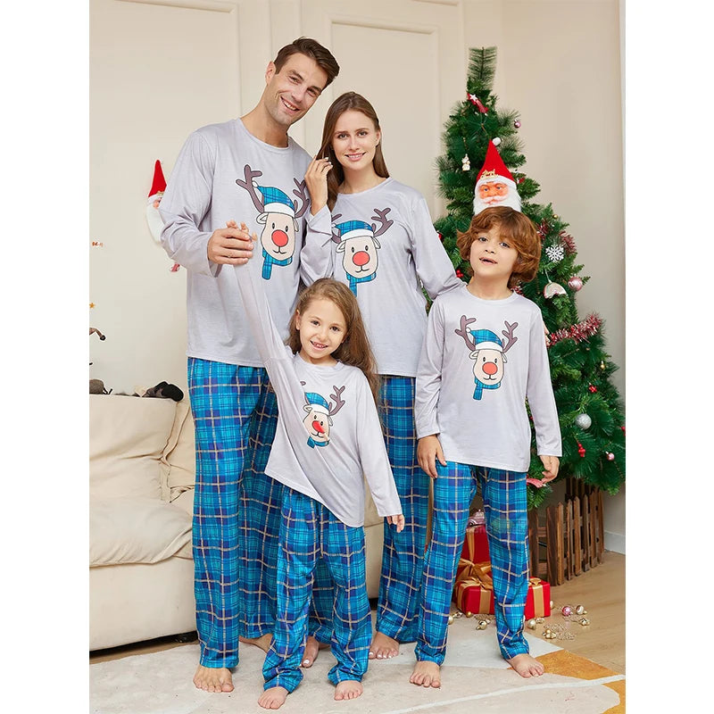 Holiday Family Pajama Set – Matching Deer Print for Adults, Kids & Pets