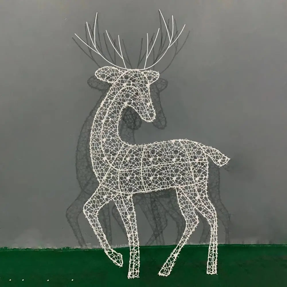 Glowing Metal Reindeer Set – LED Christmas Deer Decorations